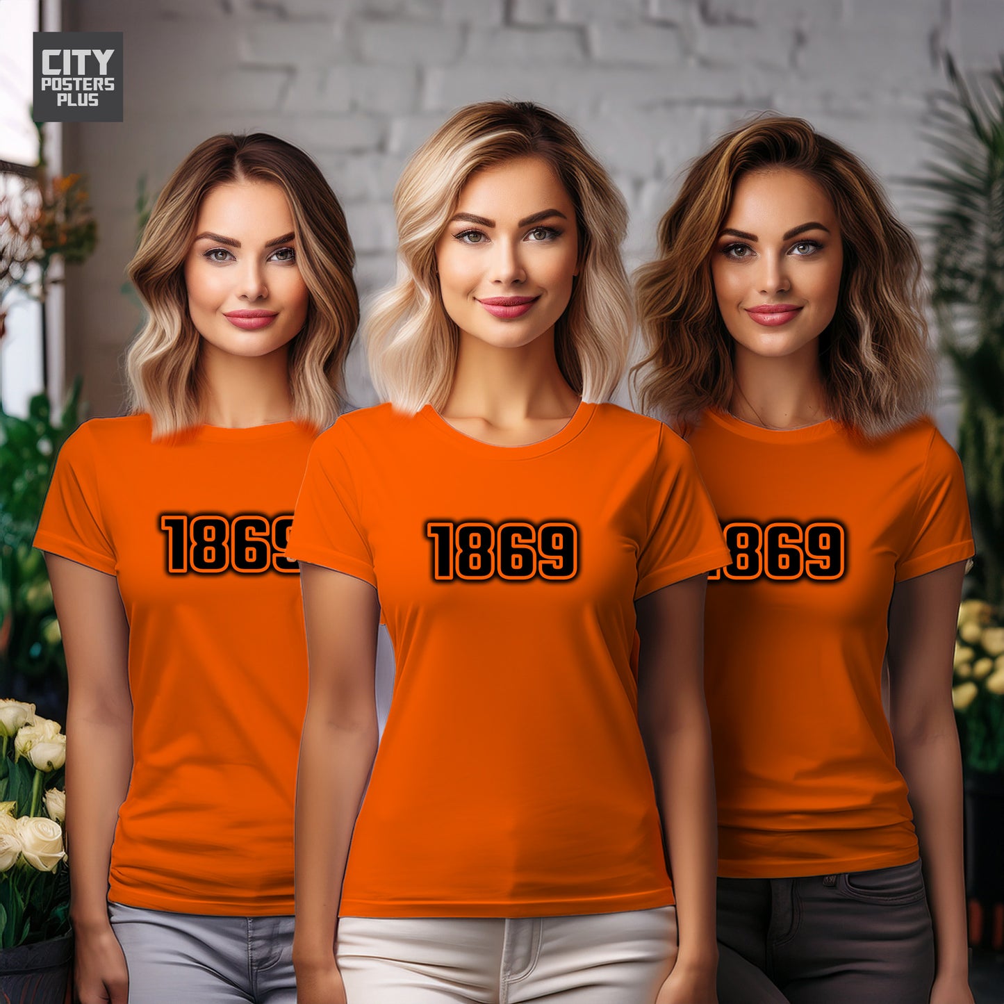 1869 Year Women T-Shirt (Orange)