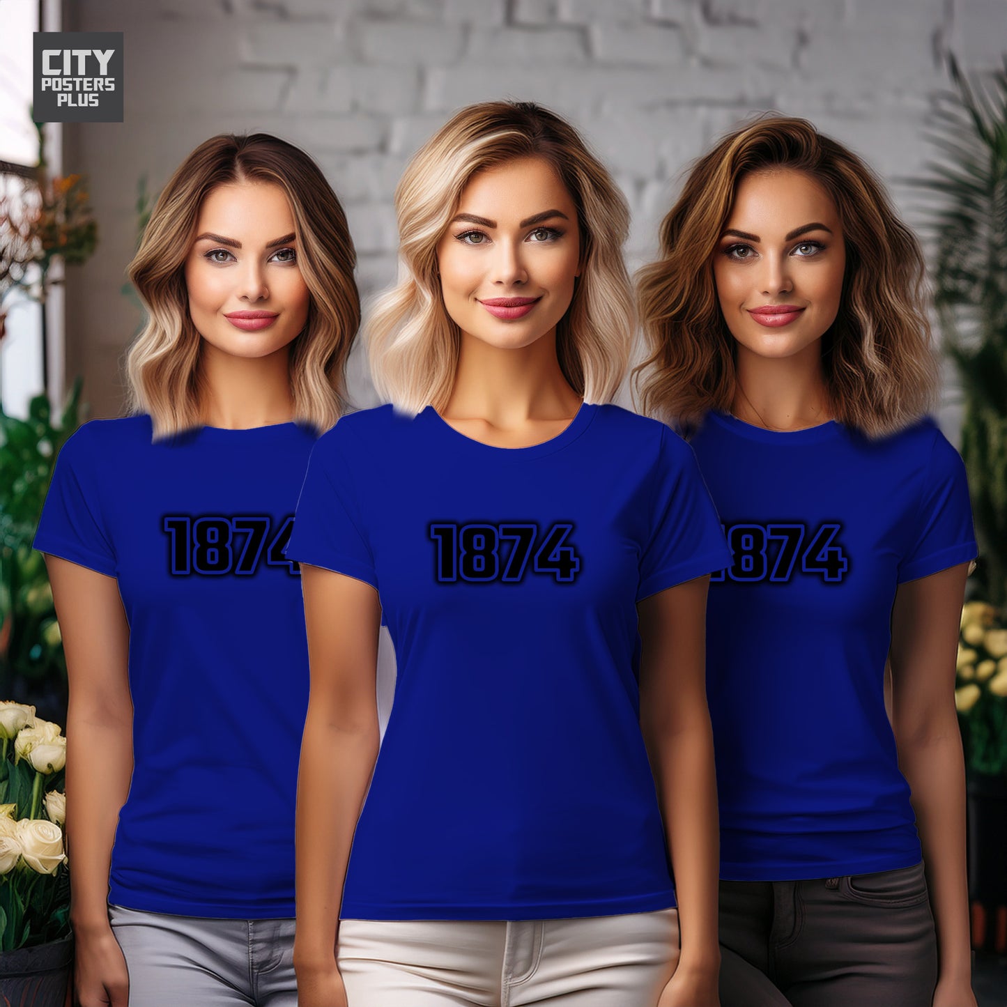 1874 Year Women T-Shirt (Royal Blue)