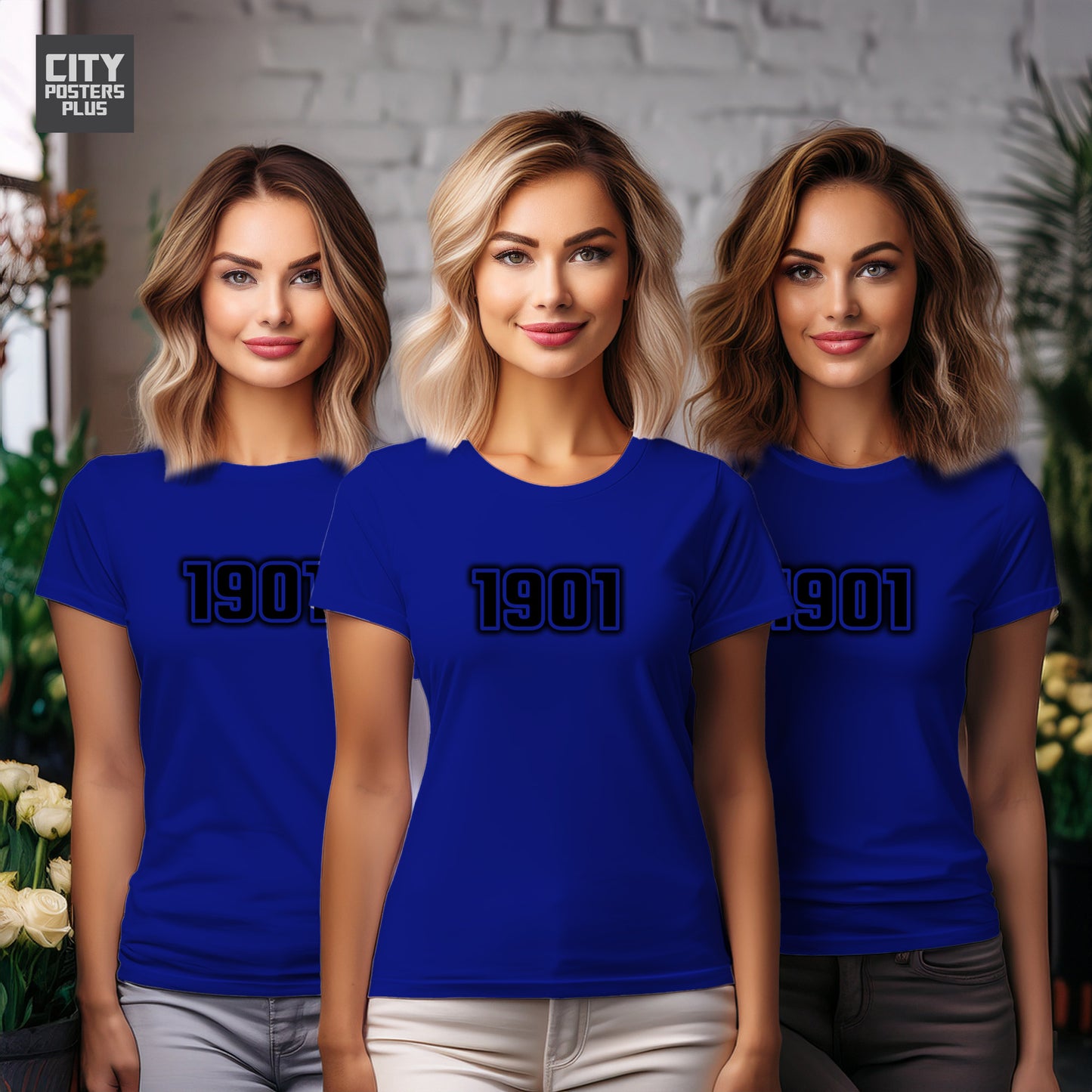 1901 Year Women T-Shirt (Royal Blue)