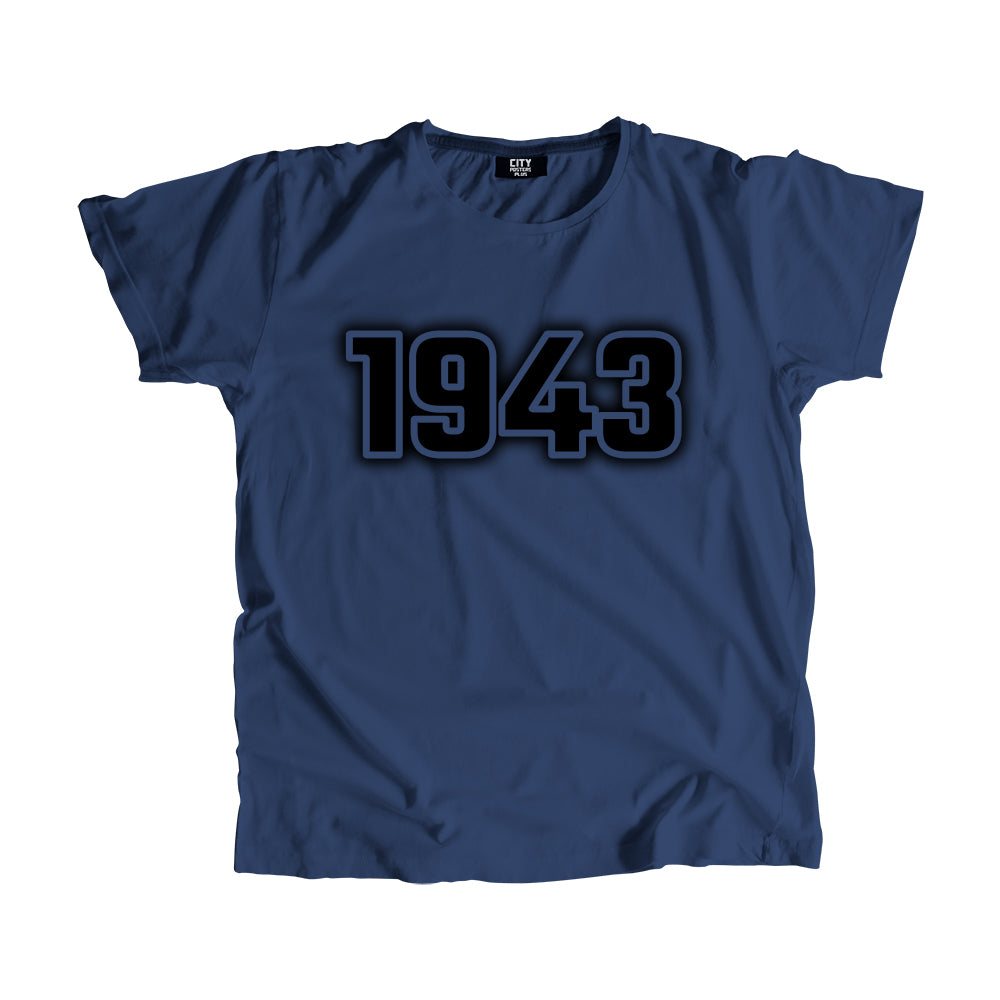 1943 Year Men Unisex T-Shirt (Navy Blue)