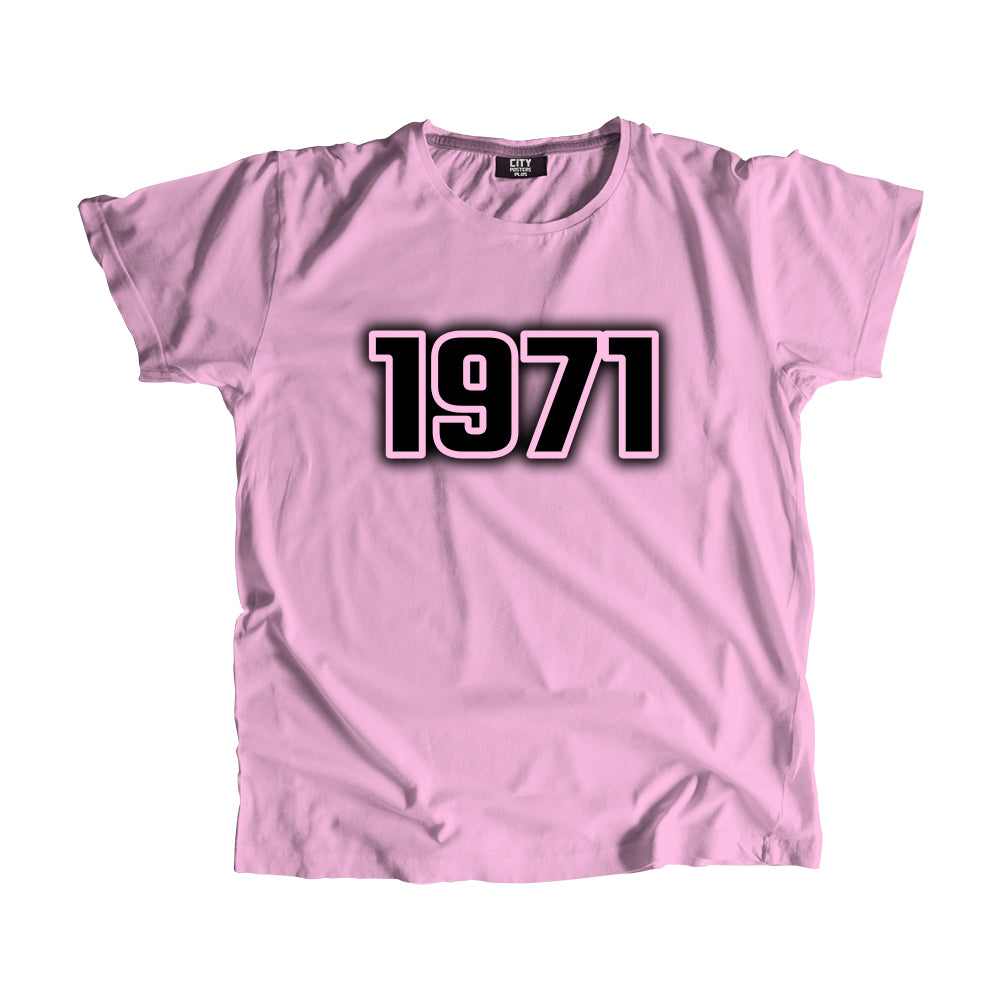 1971 Year Men Unisex T-Shirt (Light Pink)