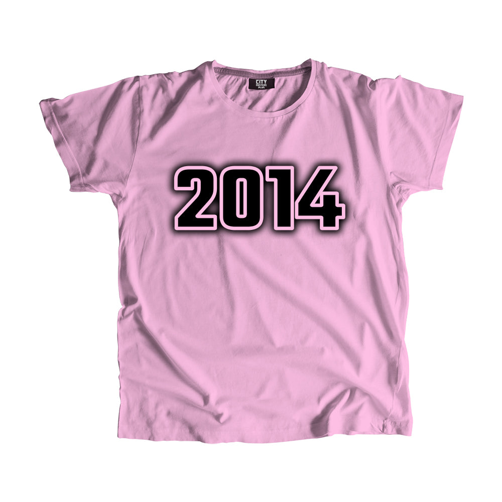 2014 Year Men Unisex T-Shirt (Light Pink)