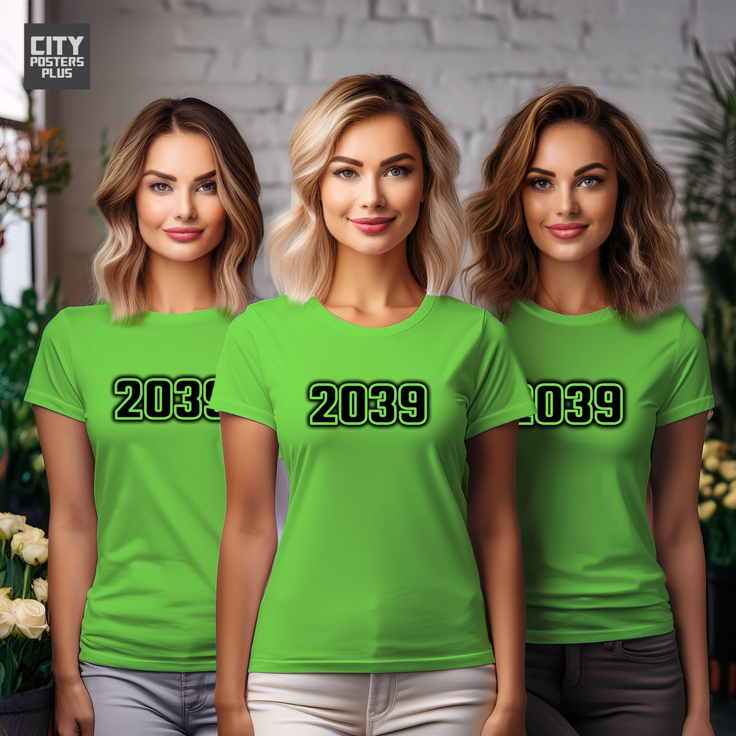 2039 Year Women T-Shirt (Liril Green)