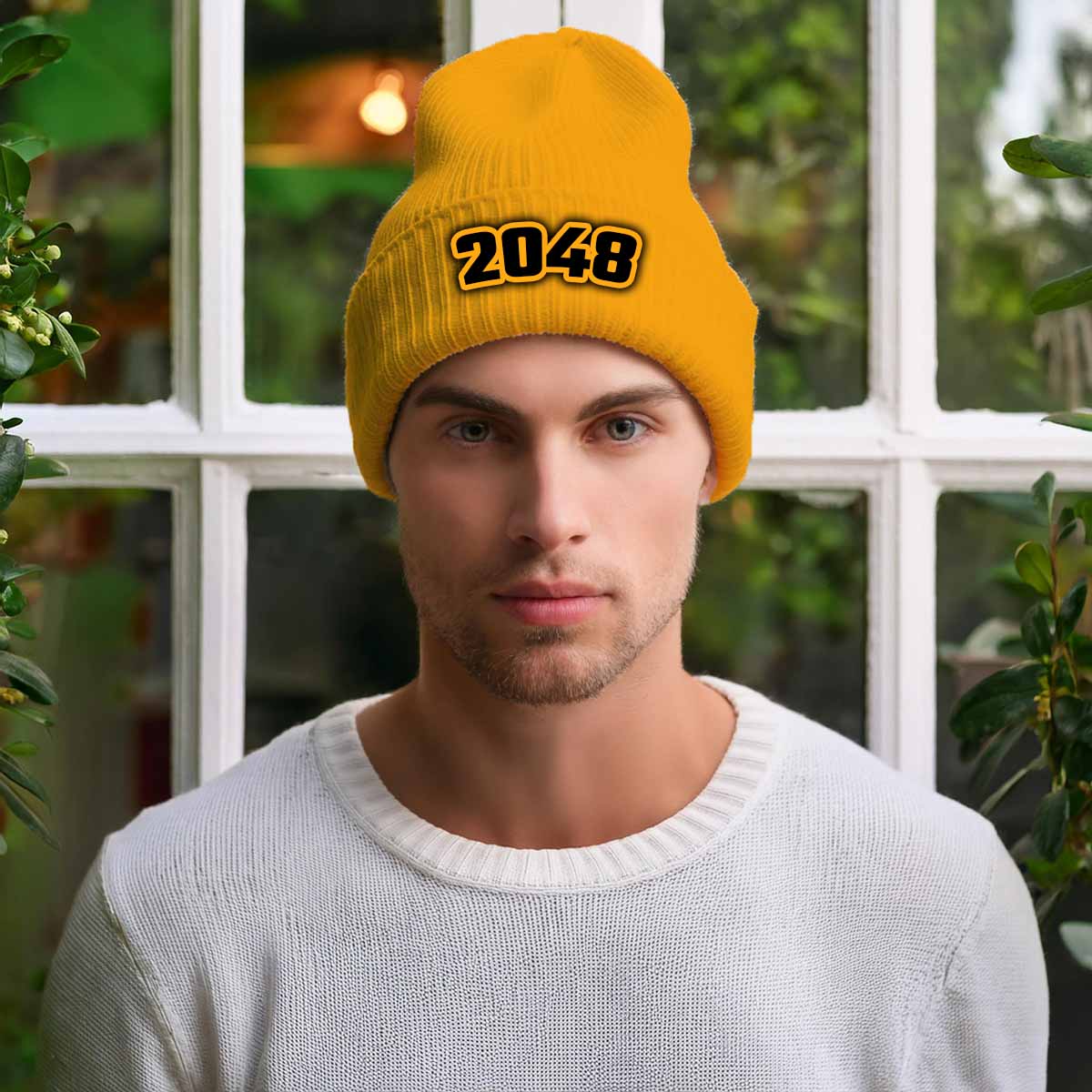 Beanies Plus 2048 Year Cuffed Beanie (Gold)