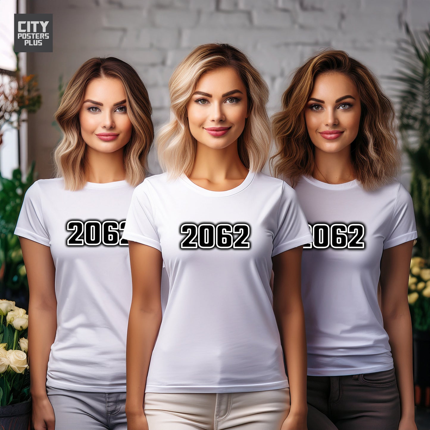 2062 Year Women T-Shirt (White)