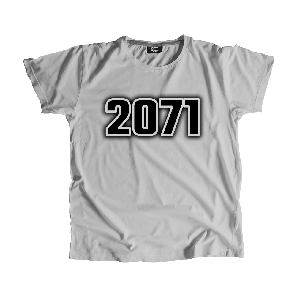 2071 Year Men Unisex T-Shirt (Melange Grey)