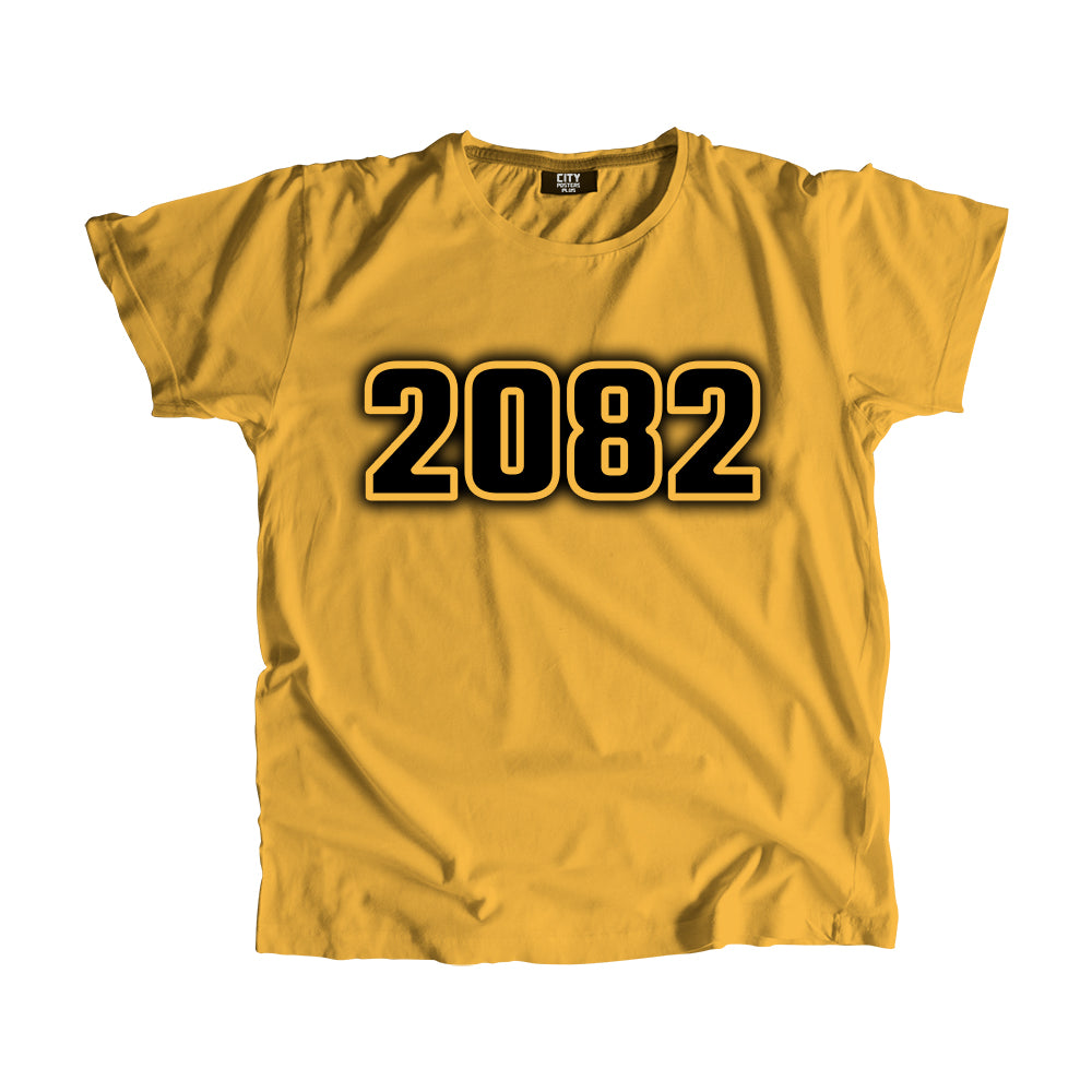 2082 Year Men Unisex T-Shirt (Golden Yellow)