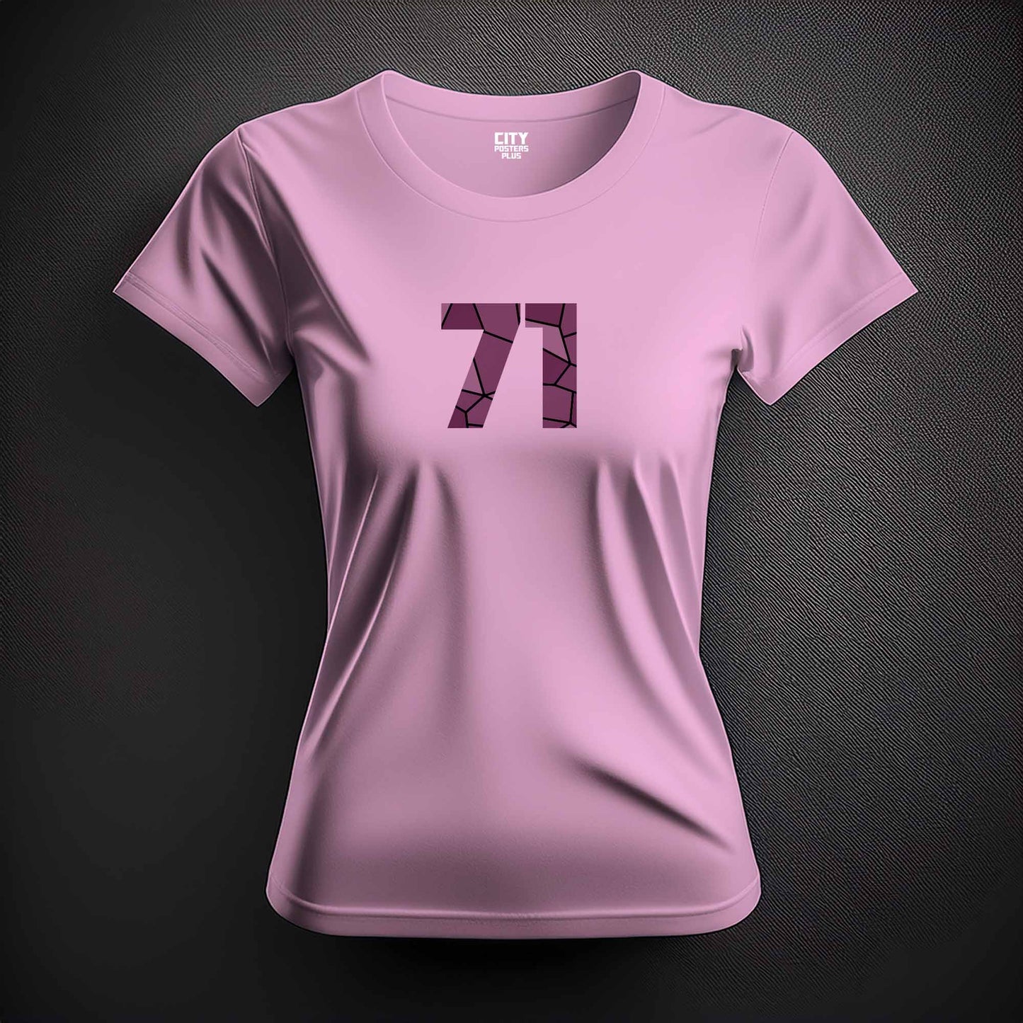 71 Number Women T-Shirt (Light Pink)