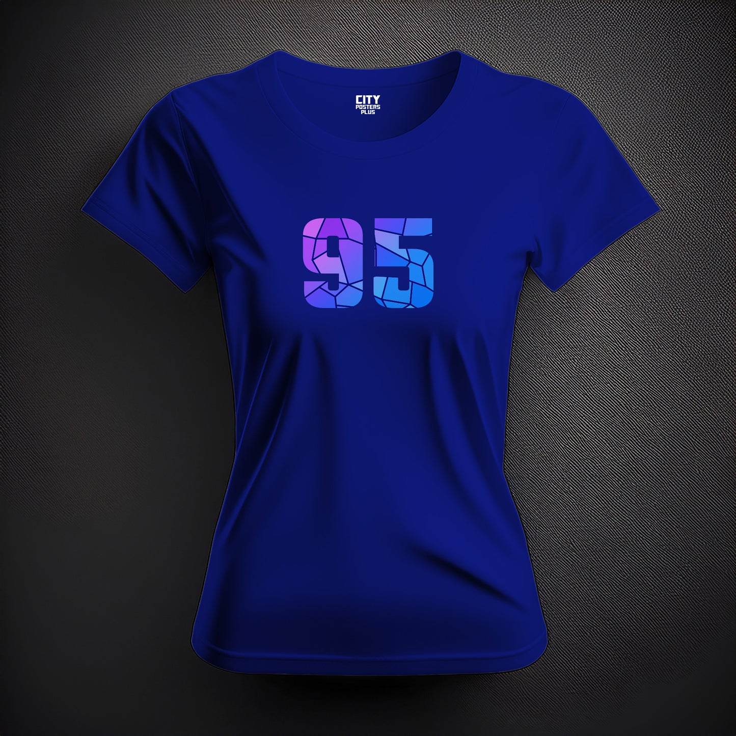 95 Number Women T-Shirt (Royal Blue)
