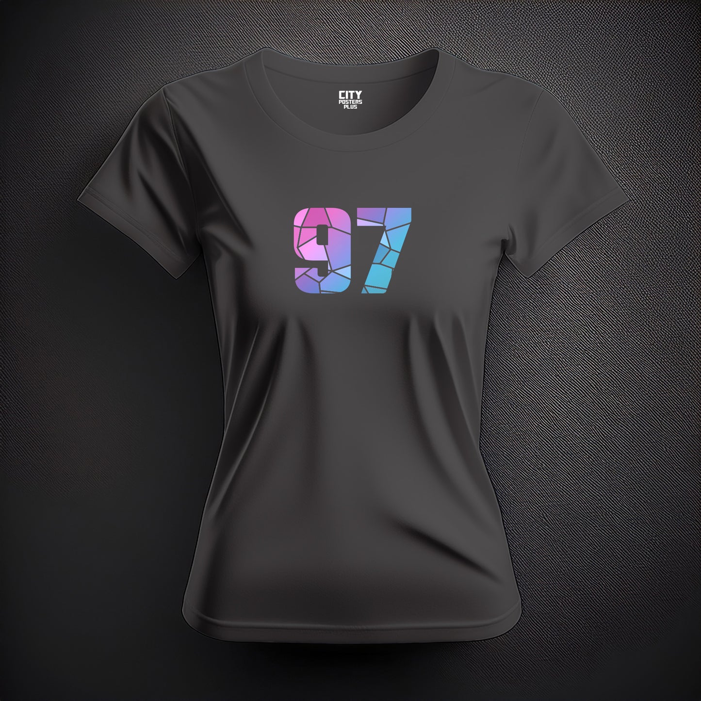 97 Number Women T-Shirt (Charcoal Grey)