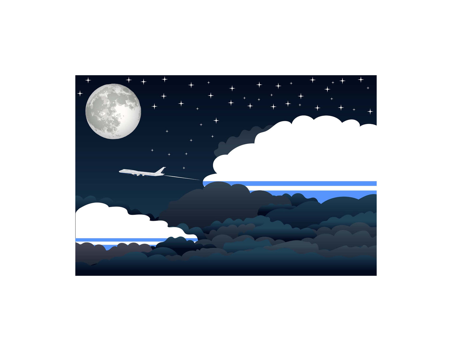 Altai Republic Night Clouds Blanket Throw