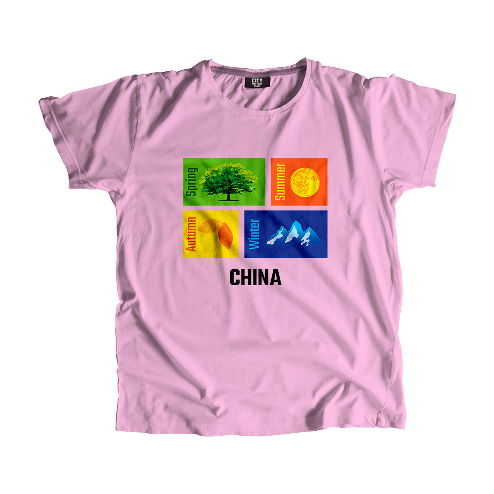 CHINA Seasons Men Unisex T-Shirt (Liril Green)