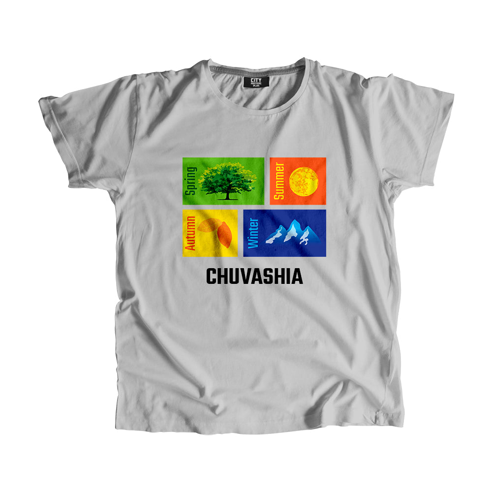 CHUVASHIA Seasons Men Unisex T-Shirt (Melange Grey)