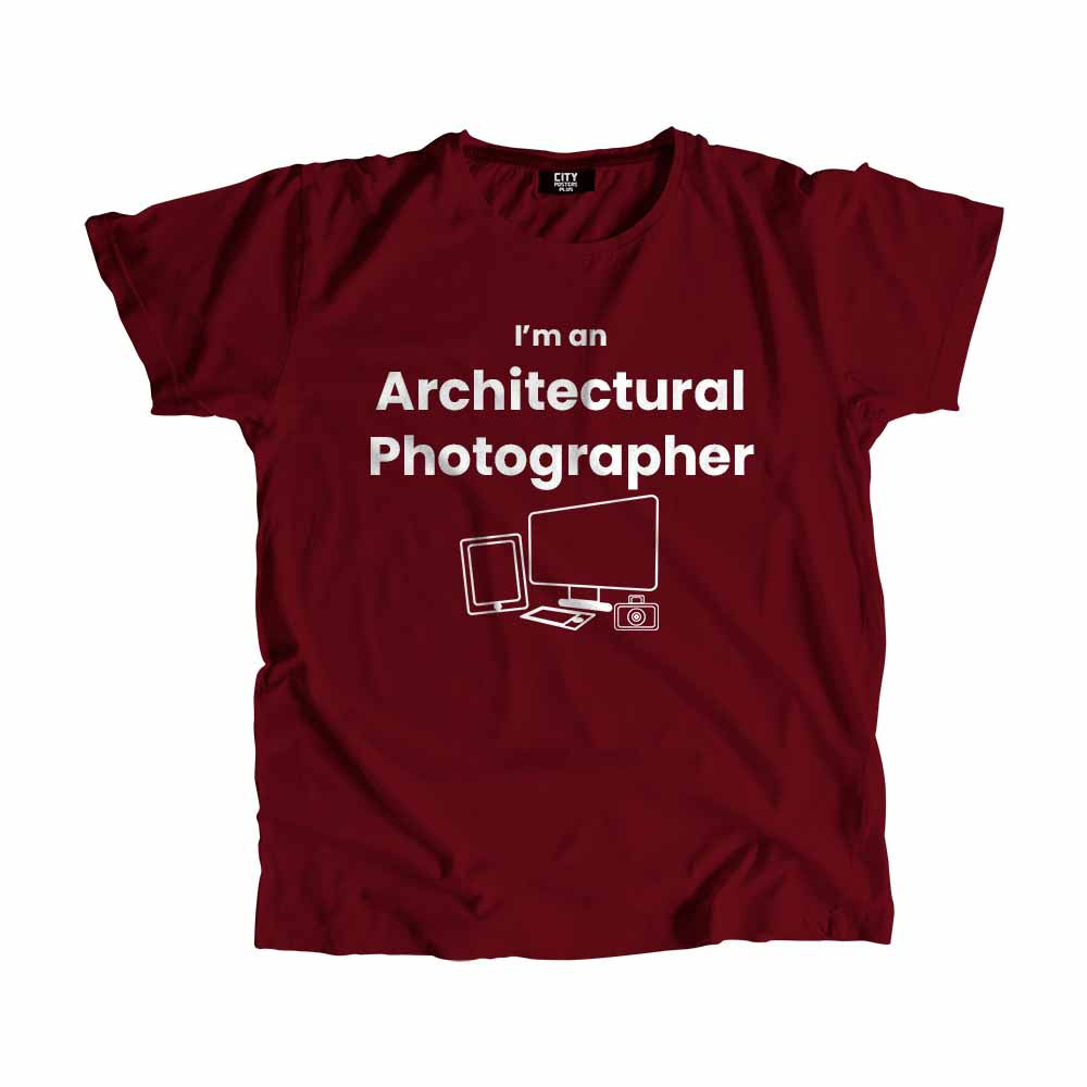 Architectural Photographer Men Unisex T-Shirt (Maroon)