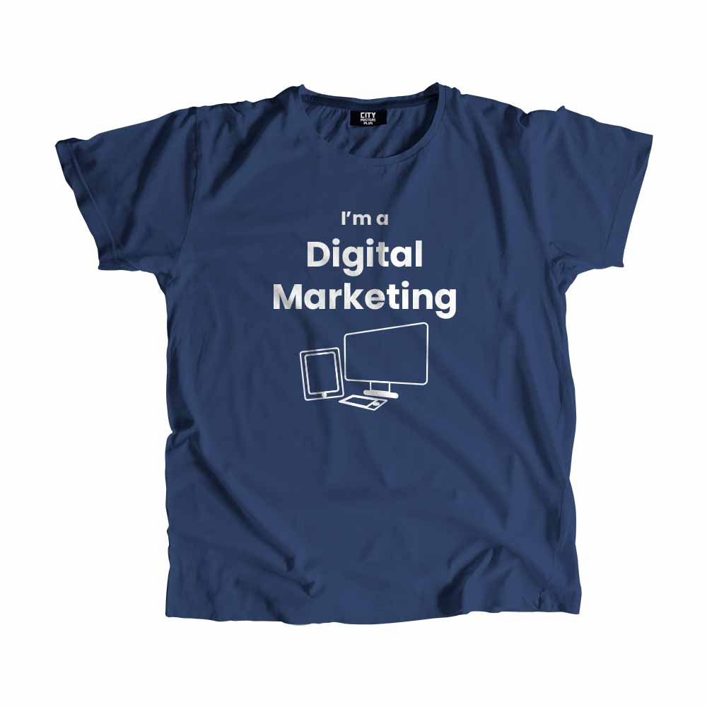 Digital Marketing Men Unisex T-Shirt (Navy Blue)