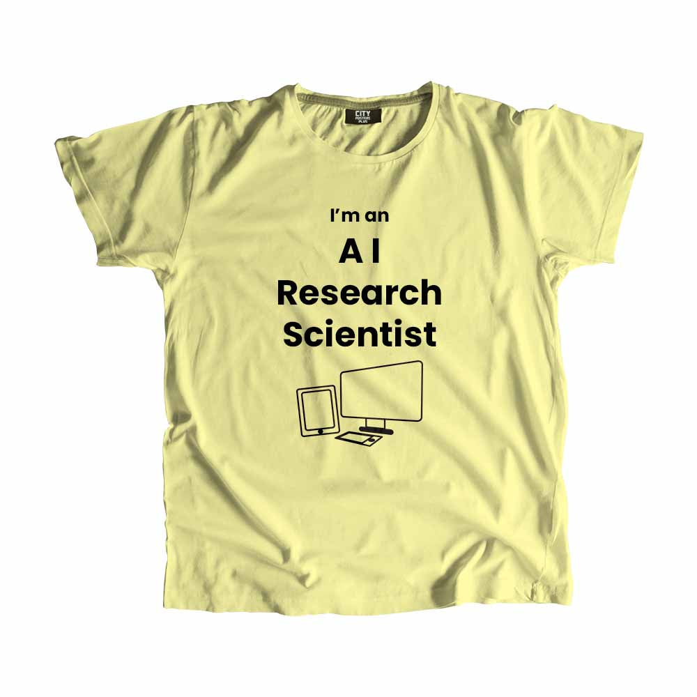AI Research Scientist Men Unisex T-Shirt (Butter Yellow)