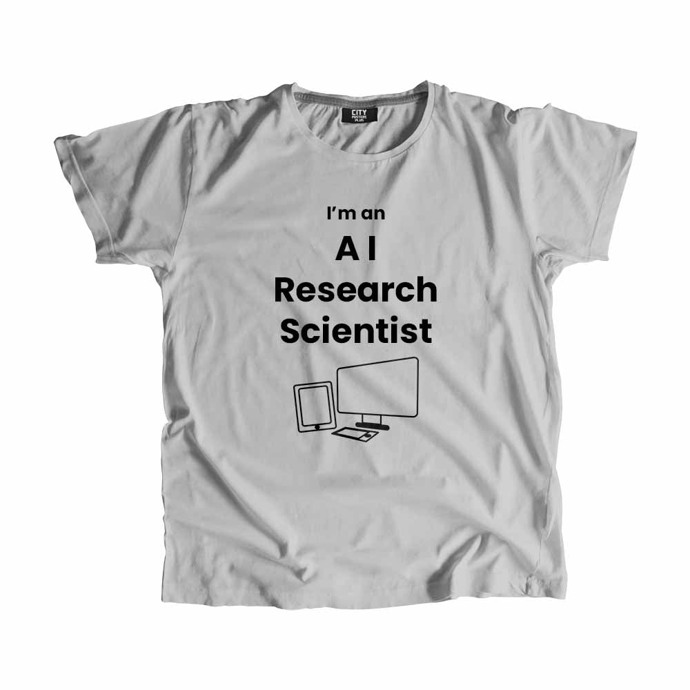 AI Research Scientist Men Unisex T-Shirt (Melange Grey)