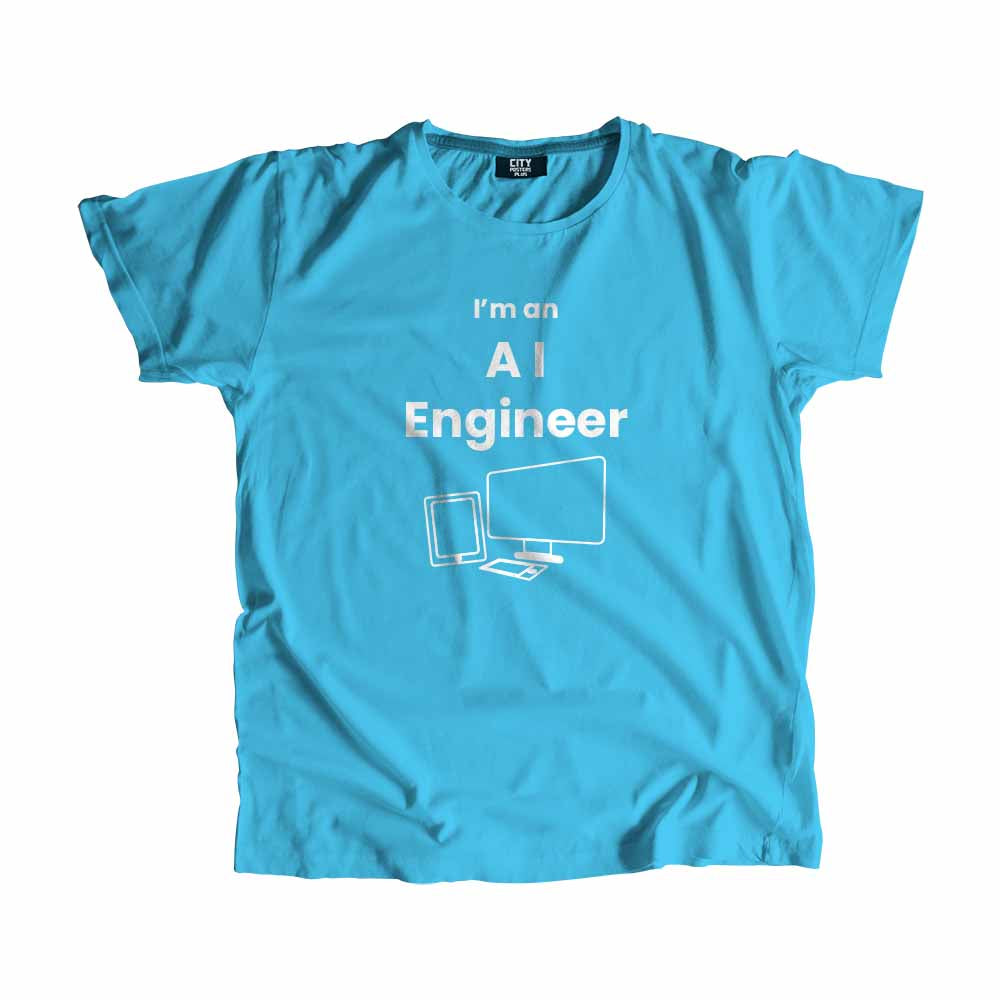 AI Engineer Men Unisex T-Shirt (Sky Blue)