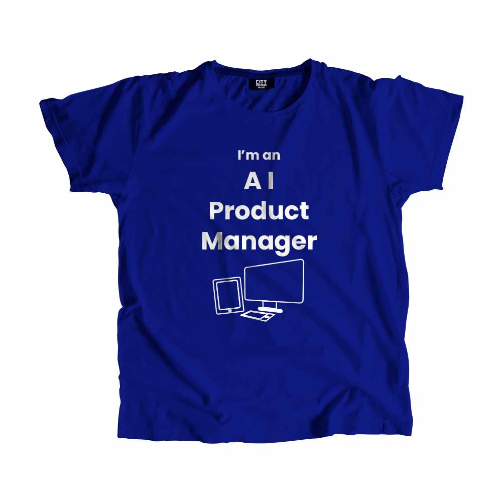 AI Product Manager Men Unisex T-Shirt (Royal Blue)