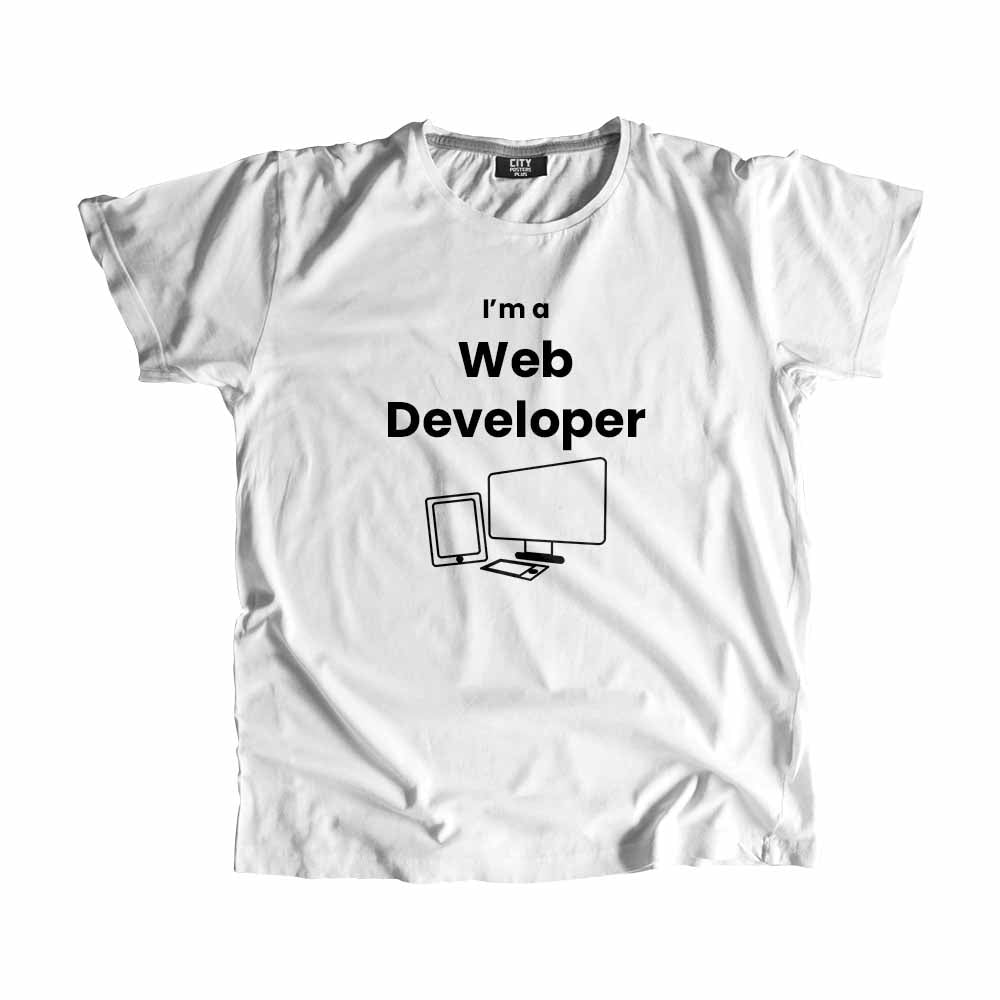 Web Developer Men Unisex T-Shirt (White)