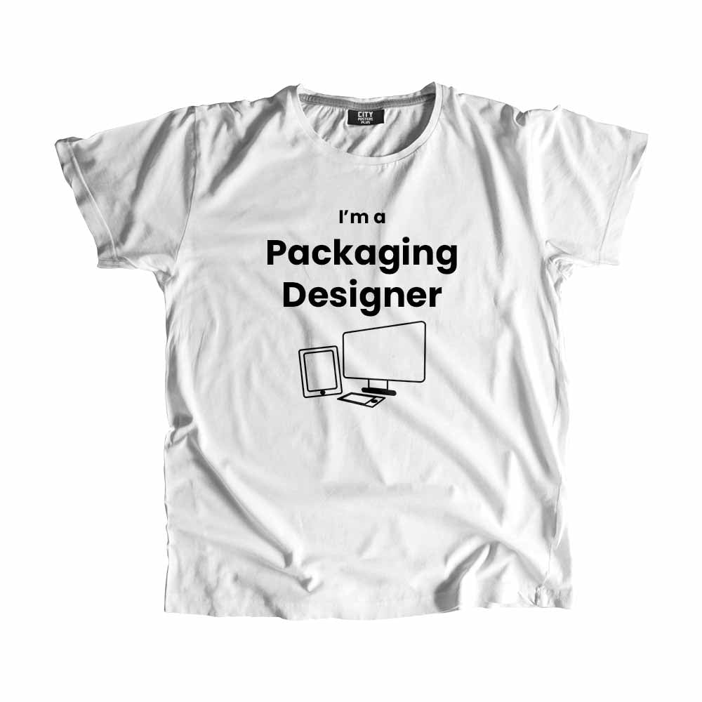 Packaging Designer Men Unisex T-Shirt (White)