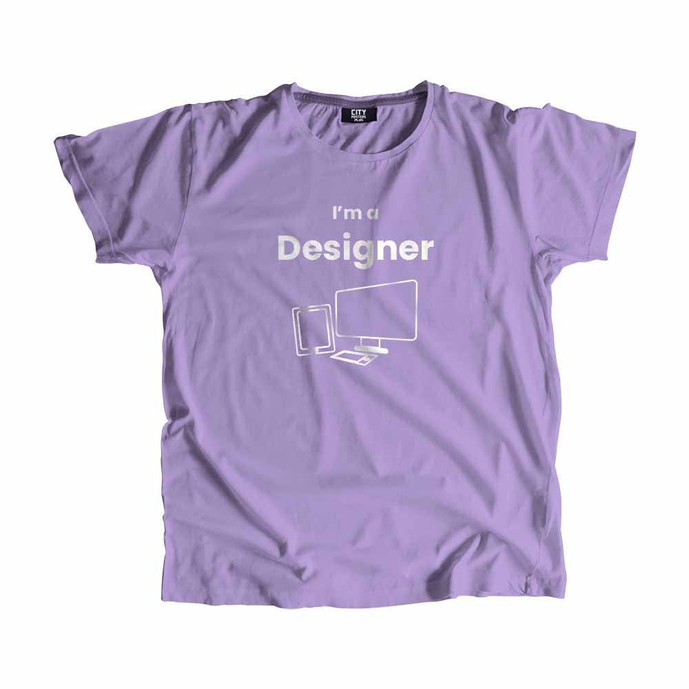 Designer Men Unisex T-Shirt (Iris Lavender)
