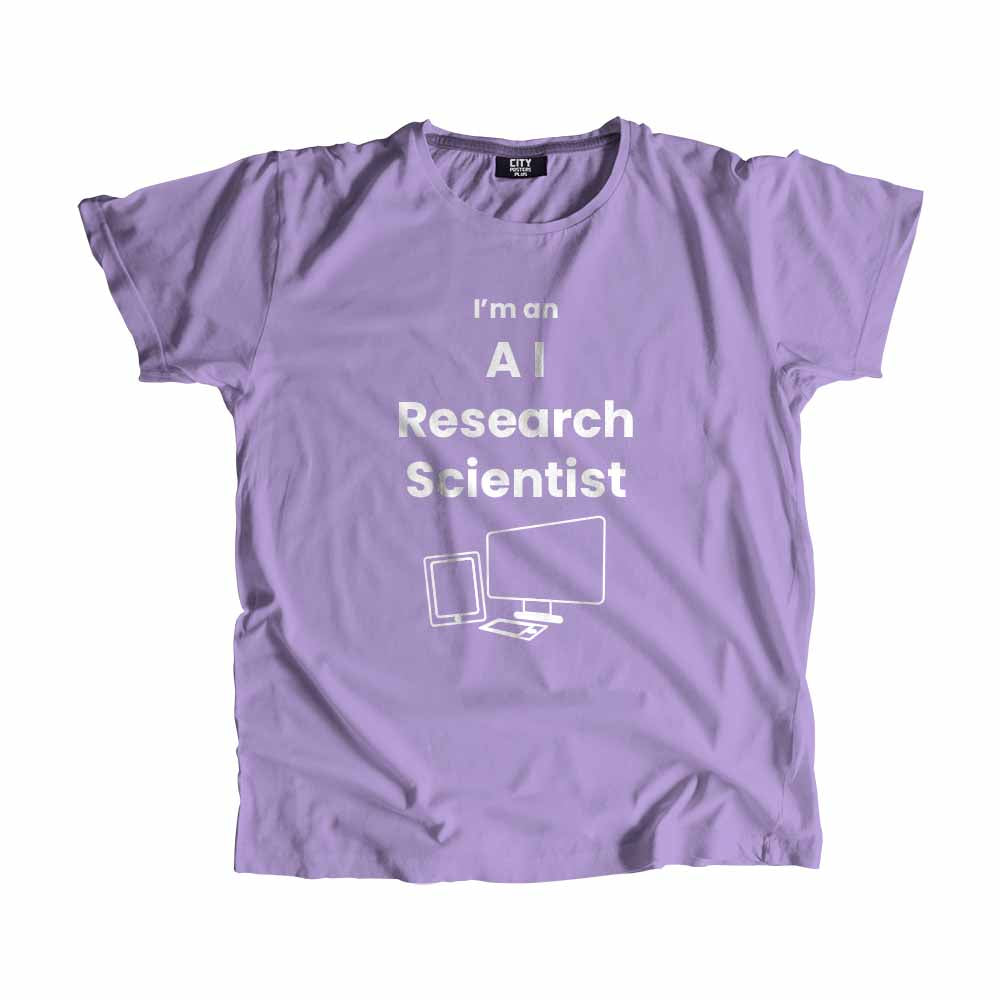 AI Research Scientist Men Unisex T-Shirt (Iris Lavender)