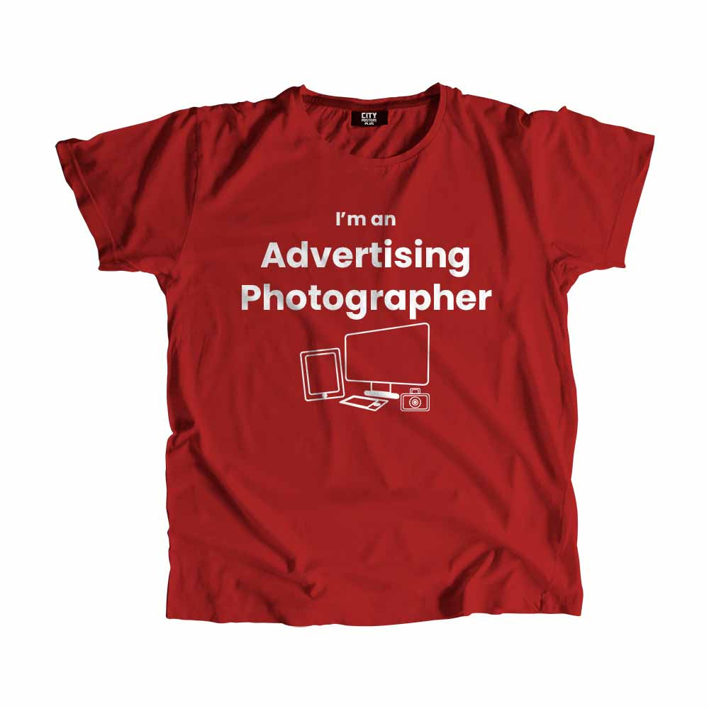 Advertising Photographer Men Unisex T-Shirt (Red)