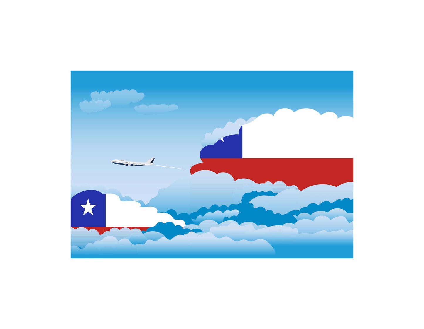 Chile Day Clouds Blanket Throw