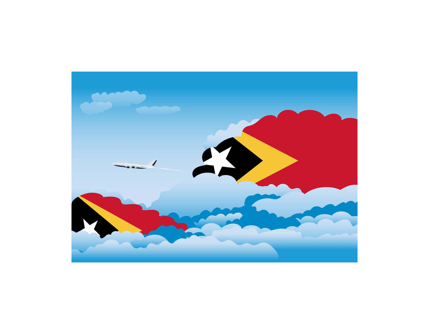 East Timor Day Clouds Blanket Throw