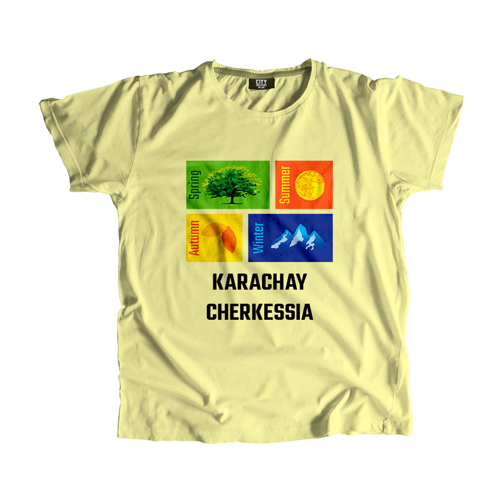 KARACHAY CHERKESSIA Seasons Men Unisex T-Shirt (Butter Yellow)