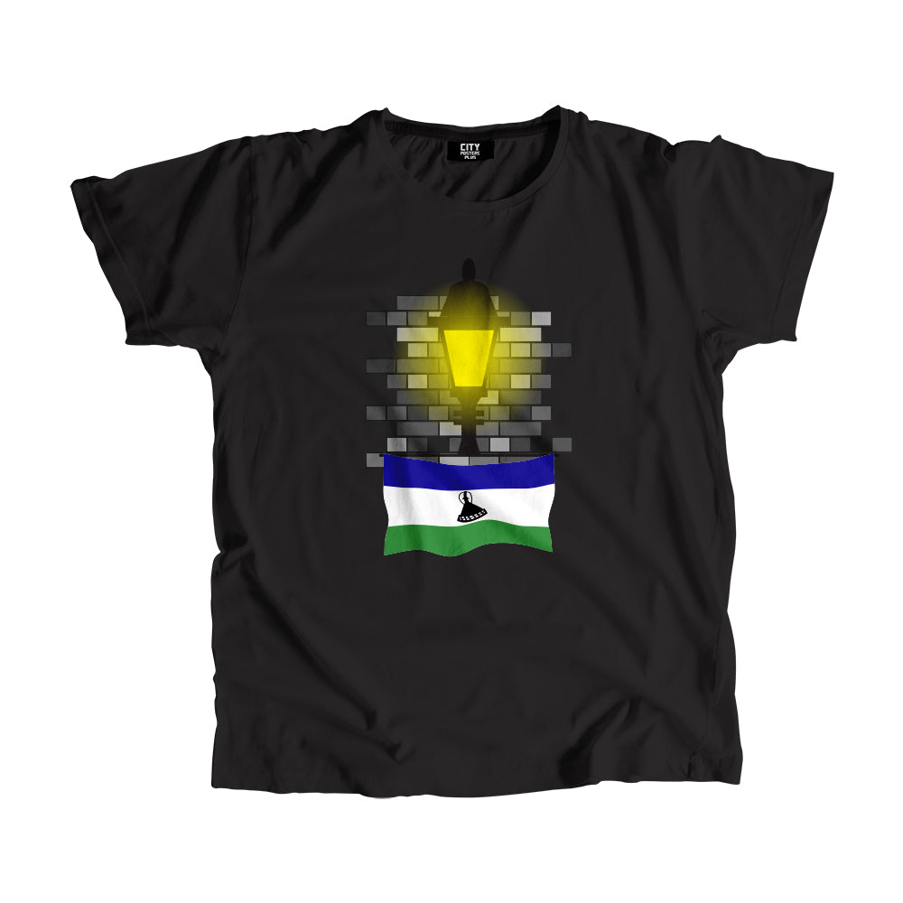 Lesotho Street Lamp Bricks Men Unisex T-Shirt