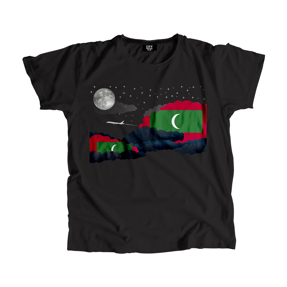 Maldives Night Clouds Men Unisex T-Shirt