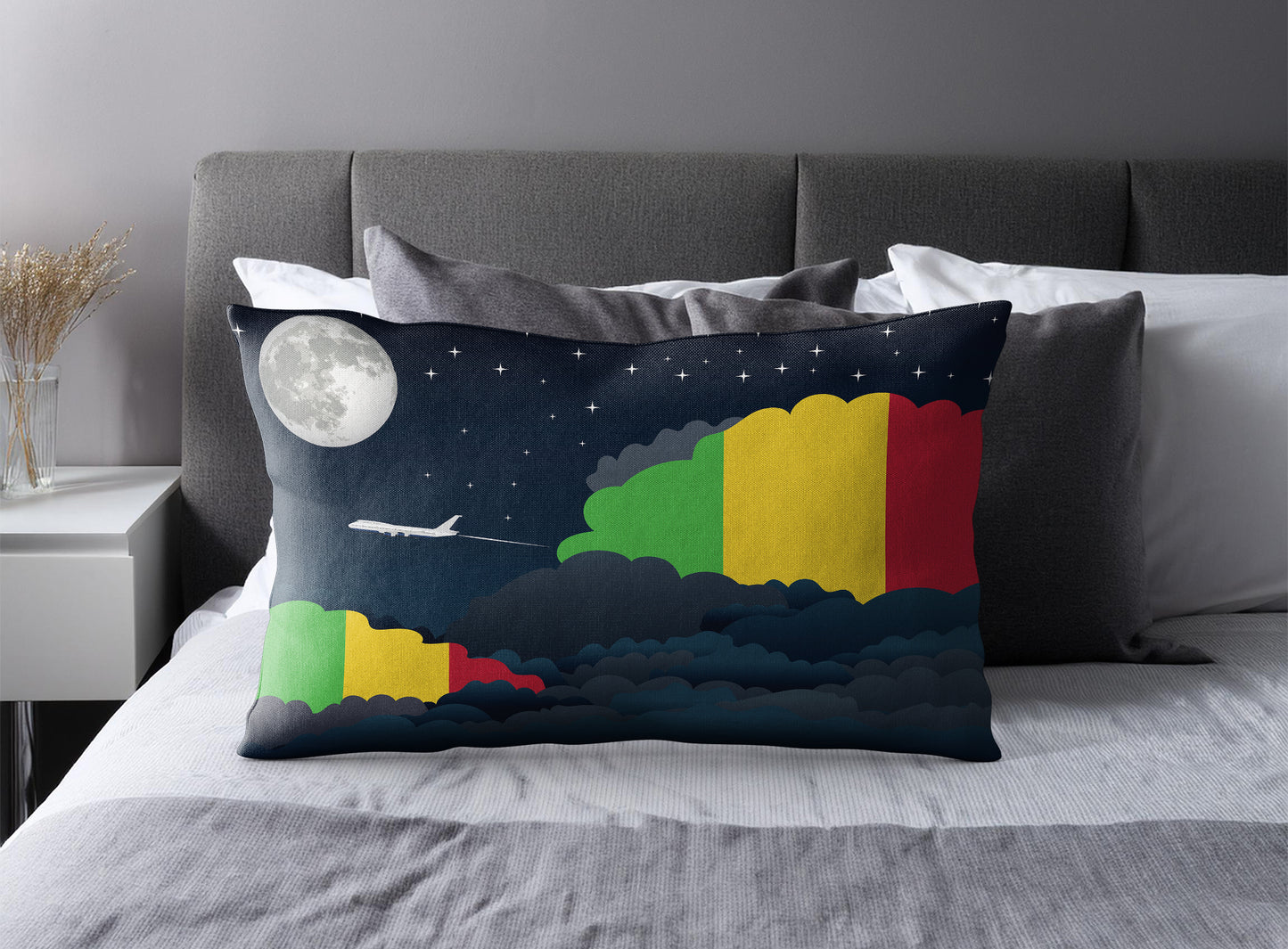 Mali Night Clouds Pillow Case and Pillow Throw