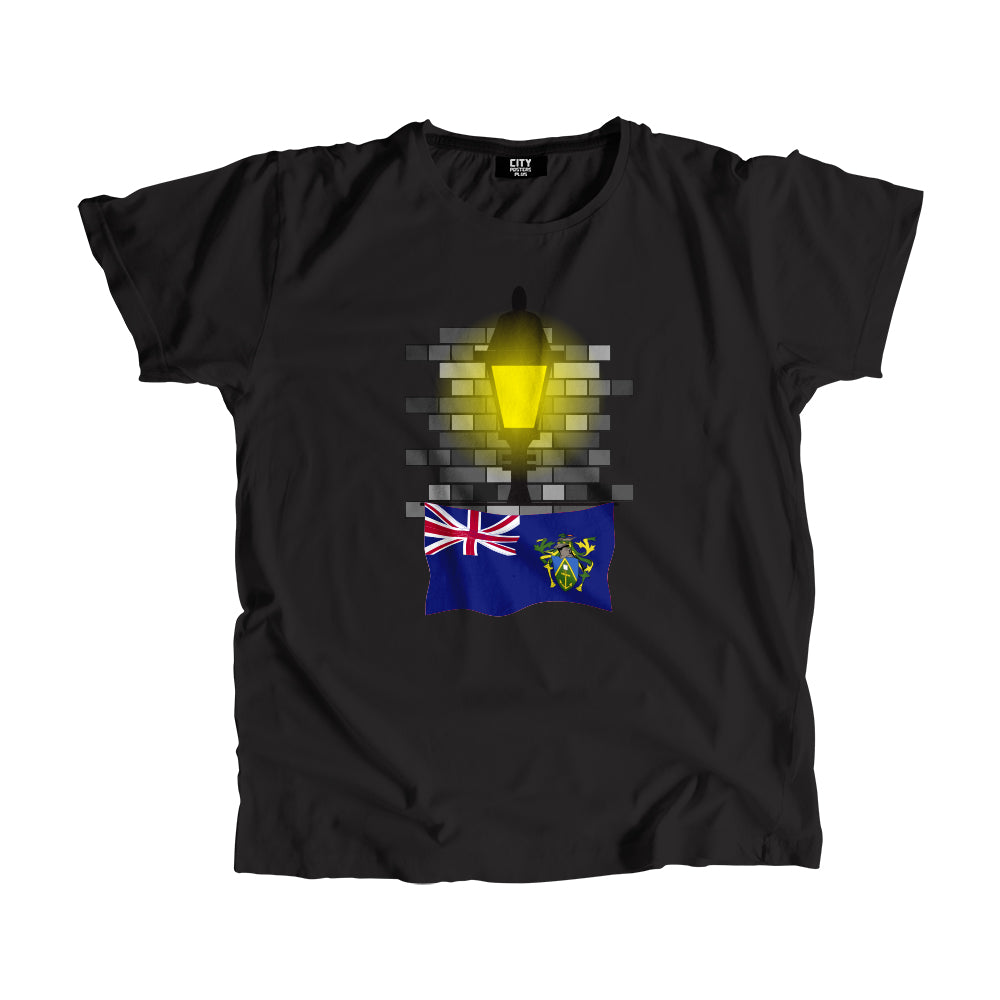 Pitcairn Islands Street Lamp Bricks Men Unisex T-Shirt