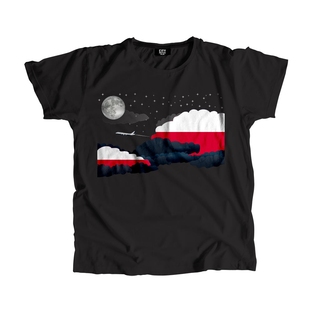 Poland Night Clouds Men Unisex T-Shirt