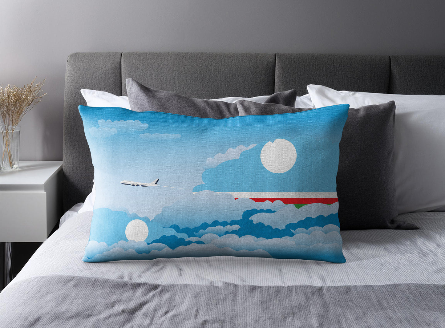 Sakha Republic Day Clouds Pillow Case and Pillow Throw