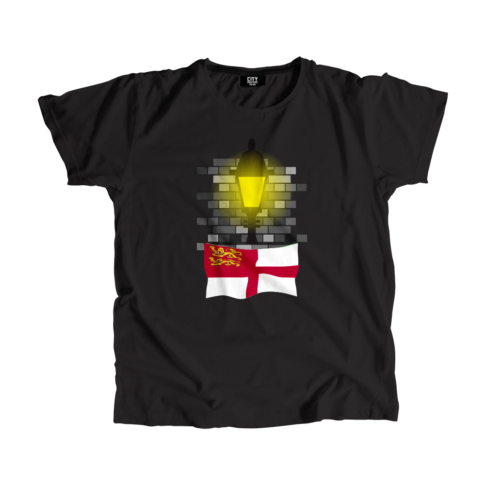 Sark Street Lamp Bricks Men Unisex T-Shirt