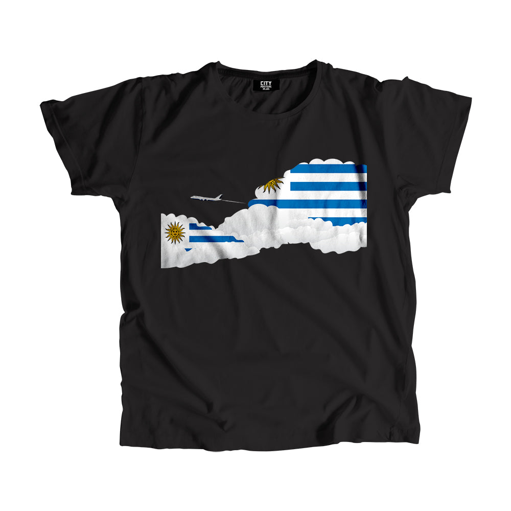 Uruguay Day Clouds Men Unisex T-Shirt