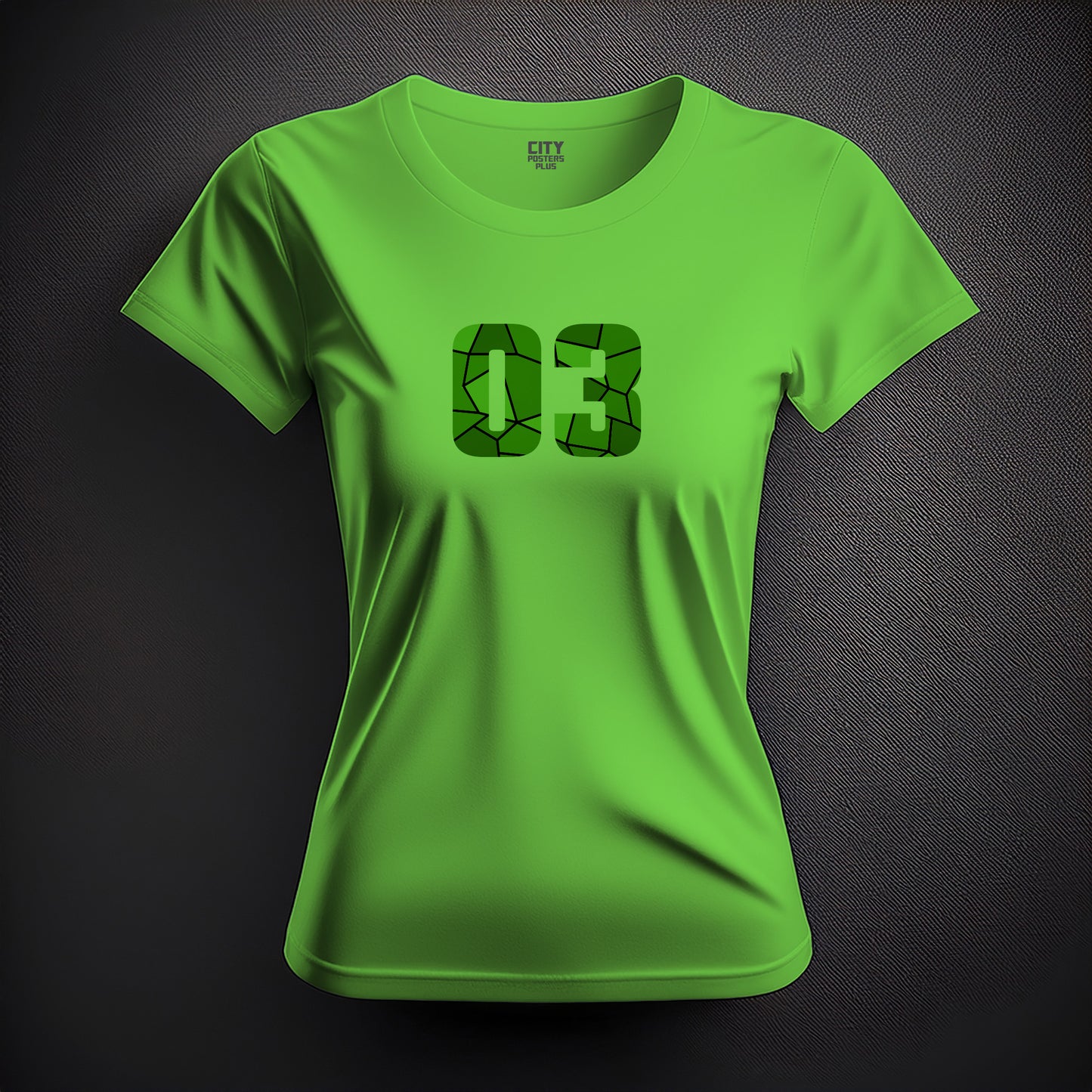 03 Number Women T-Shirt (Liril Green)