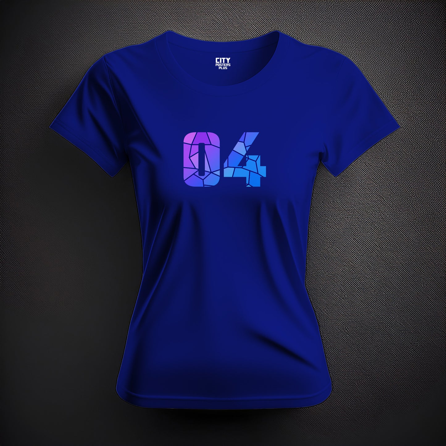 04 Number Women T-Shirt (Royal Blue)