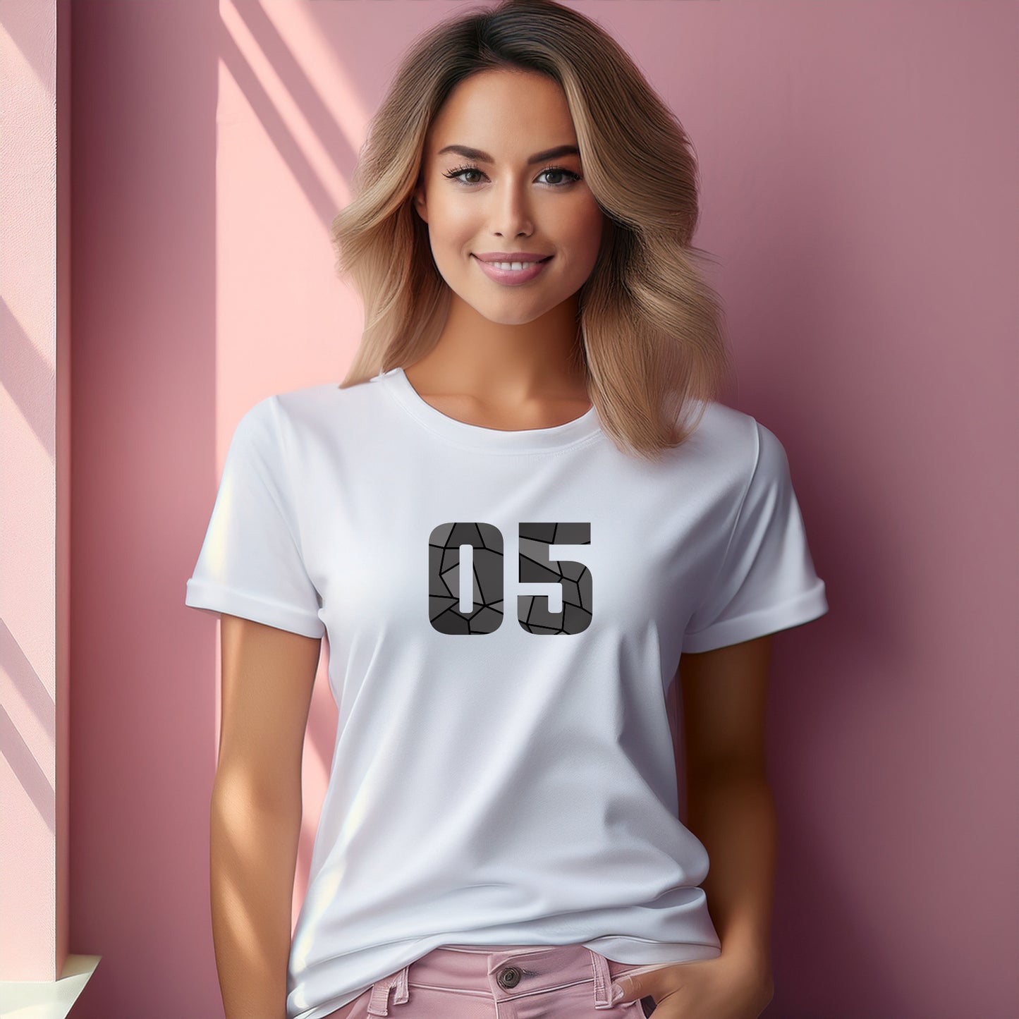 05 Number Women T-Shirt (White)