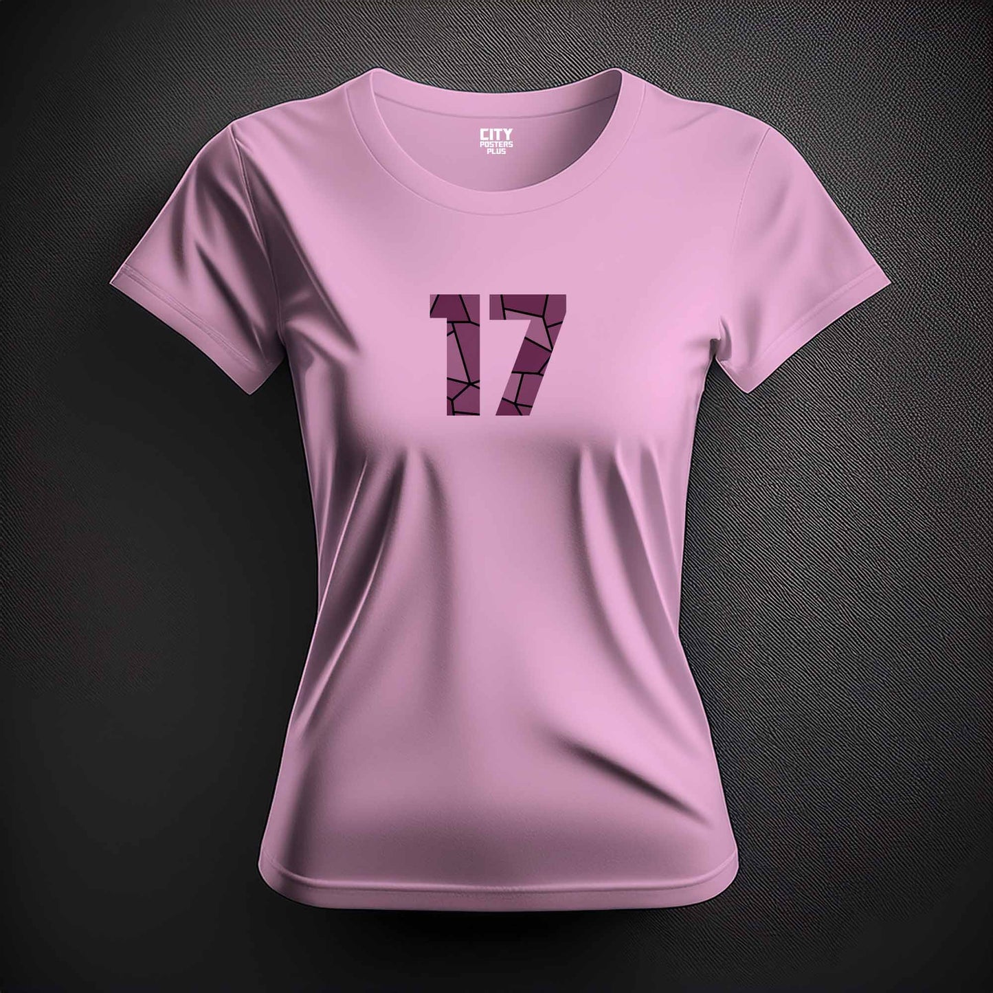 17 Number Women T-Shirt (Light Pink)