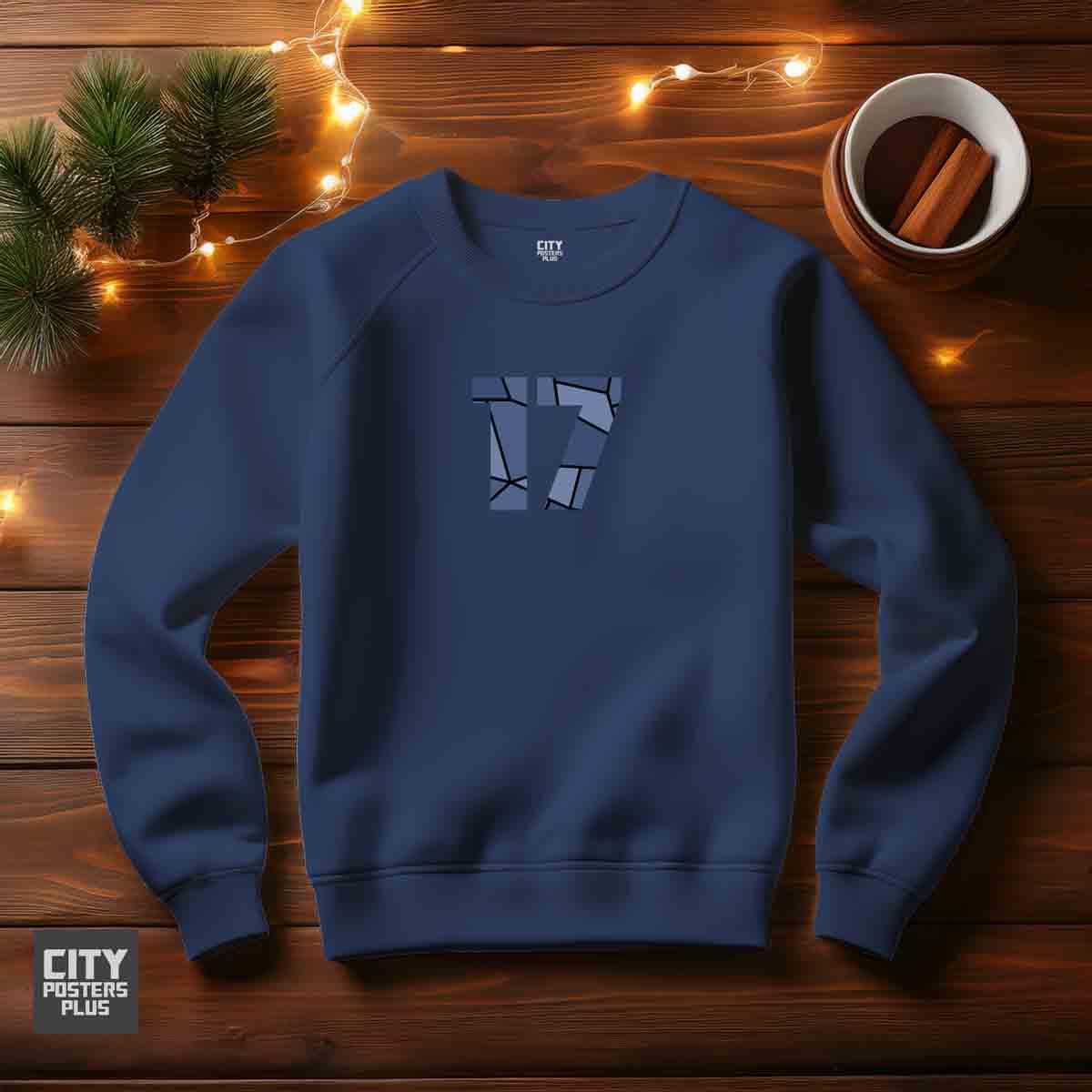 17 Number Unisex Sweatshirt (Navy Blue)