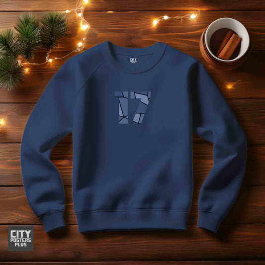 17 Number Unisex Sweatshirt (Navy Blue)