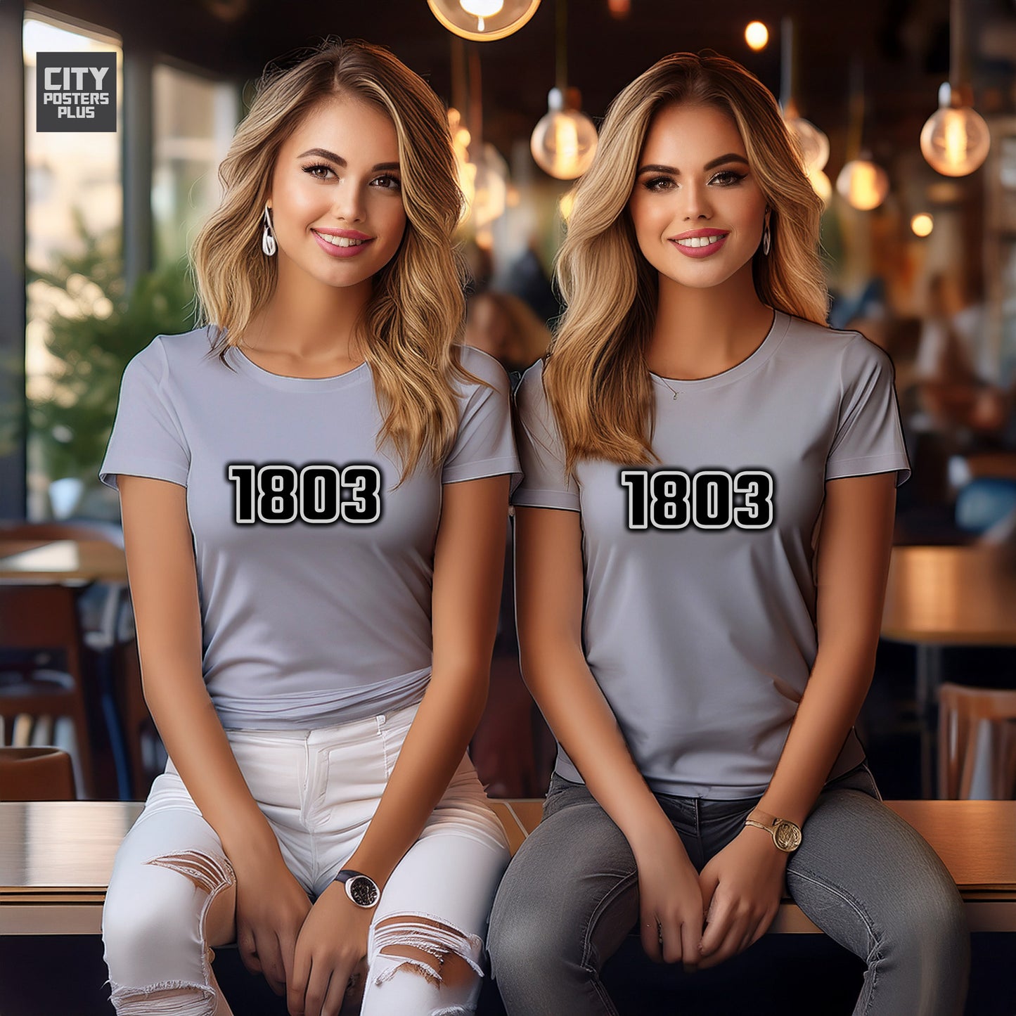 1803 Year Women T-Shirt (Melange Grey)