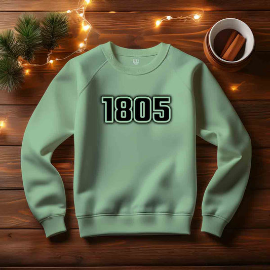 1805 Year Men Unisex Sweatshirt (Mint Green)