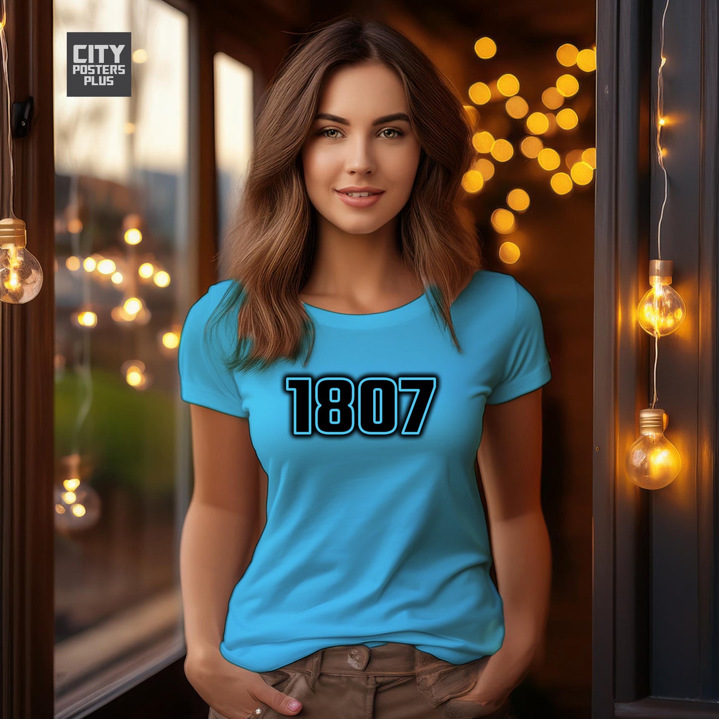 1807 Year Women T-Shirt (Sky Blue)