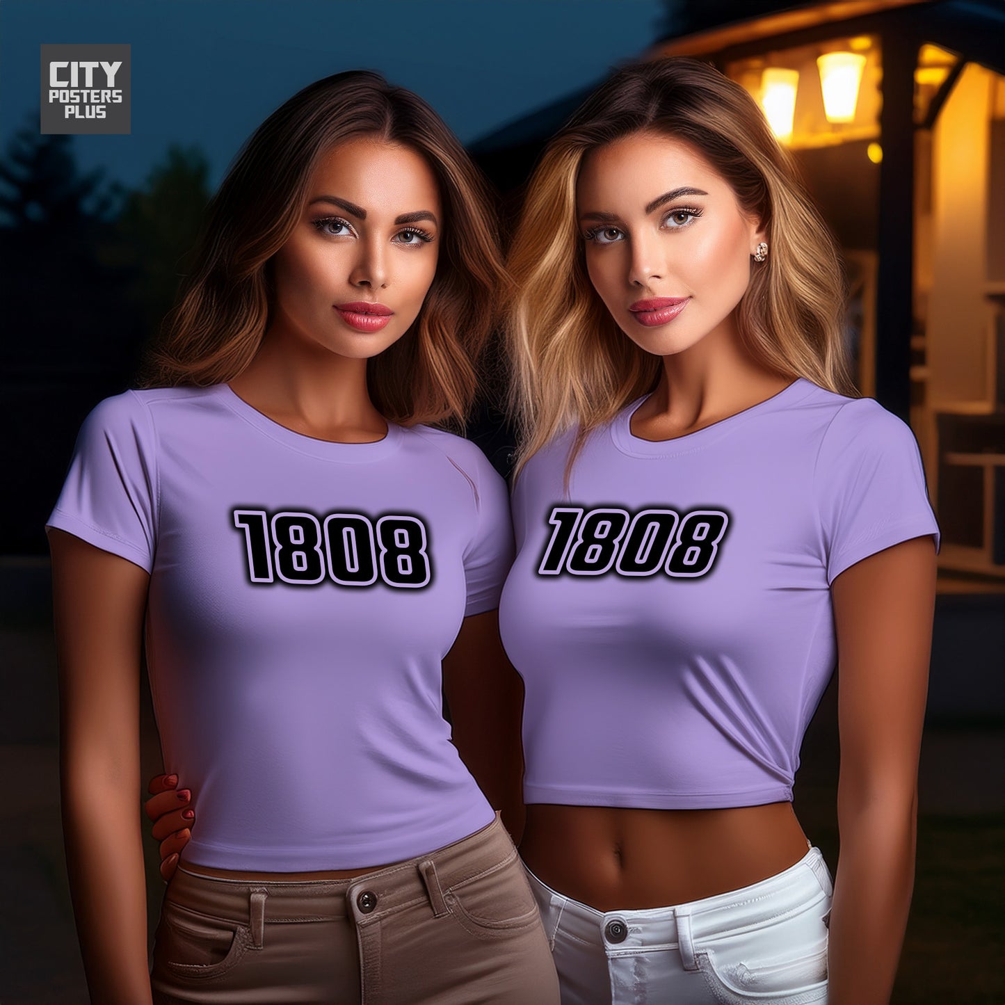 1808 Year Women Crop Top (Iris Lavender)