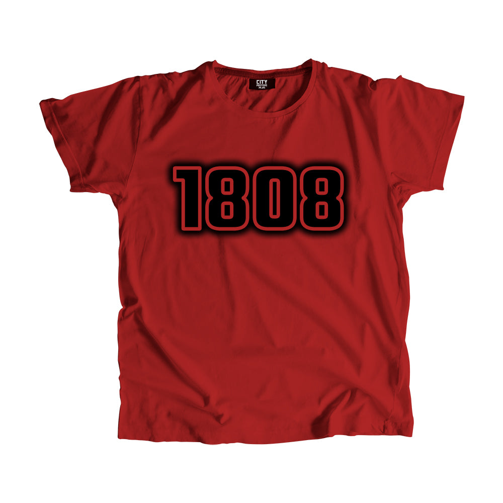 1808 Year Men Unisex T-Shirt (Red)